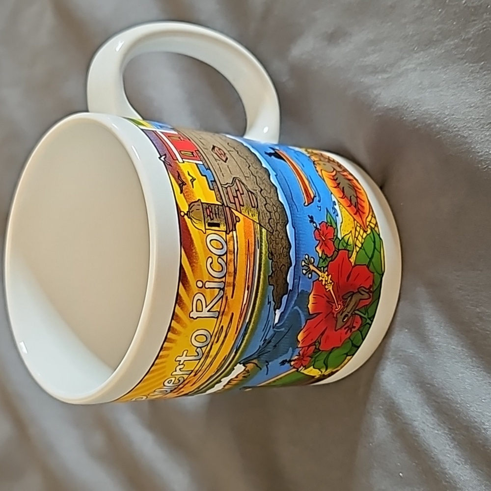 Puerto Rico themed ceramic mug